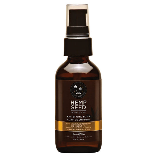Earthly Body Hemp Seed Hair Styling Elixir 2oz Earthly Body Hemp Seed Hair Styling Elixir 2oz - UABDSM