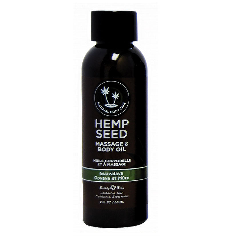 Hemp Seed Massage Oil - 2 Fl. Oz. - Guavalava - UABDSM