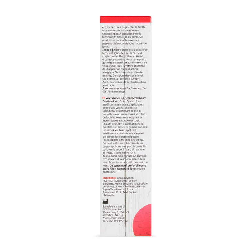 EasyGlide Strawberry Waterbased Lubricant - 30ml - UABDSM
