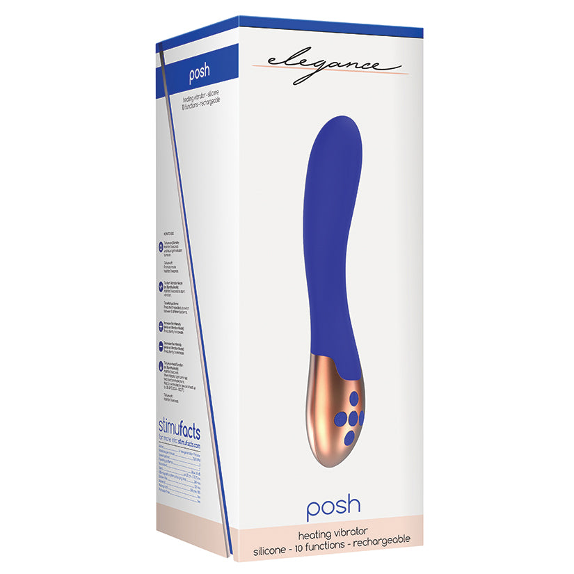 Elegance Posh Heating Vibrator-Blue 7.75 - UABDSM