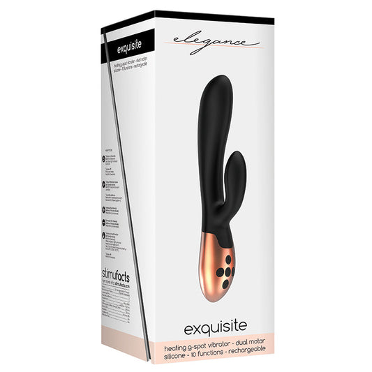 Elegance Exquisite Heating G-Spot Vibrator-Black 7.75 Elegance Exquisite Heating G-Spot Vibrator-Black 7.75 - UABDSM