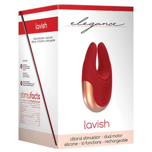Elegance Lavish Dual Motor Clitoral Stimulator-Red Elegance Lavish Dual Motor Clitoral Stimulator-Red - UABDSM