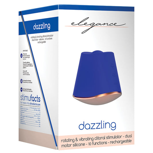 Elegance Dazzling Rotating Clitoral Stimulator-Blue Elegance Dazzling Rotating Clitoral Stimulator-Blue - UABDSM