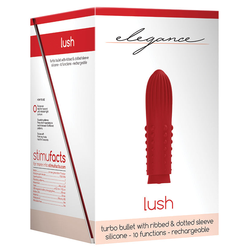 Elegance Lush Turbo Bullet-Red - UABDSM