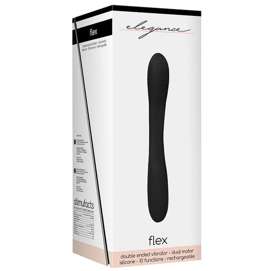 Elegance Flex Double Ended Vibrator-Black Elegance Flex Double Ended Vibrator-Black - UABDSM