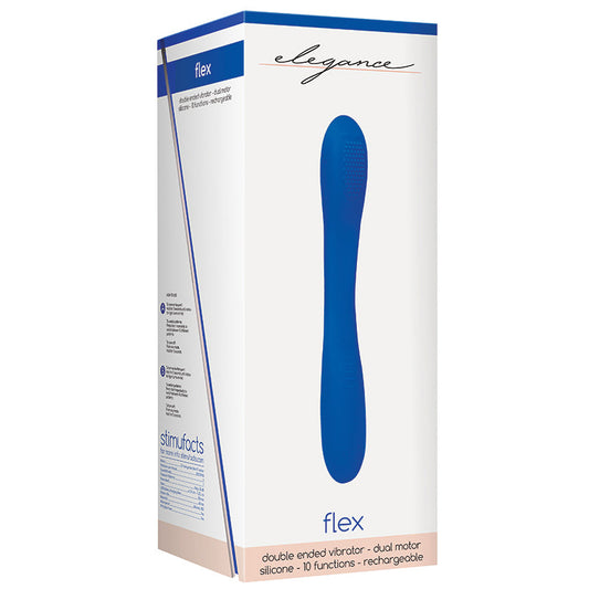 Elegance Flex Double Ended Vibrator-Blue Elegance Flex Double Ended Vibrator-Blue - UABDSM