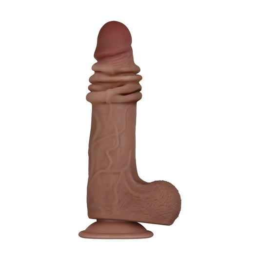 Evolved Real Flex Skin Poseable Inch Dildo Flesh Brown - UABDSM