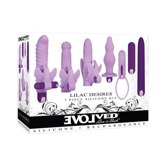 Evolved Lilac Desires Silicone Rechargeable Butterfly Kit Evolved Lilac Desires Silicone Rechargeable Butterfly Kit - UABDSM