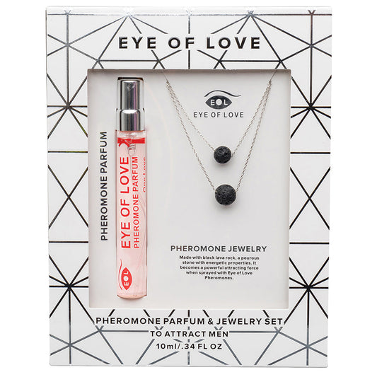 Eye Of Love 2pc Set Necklace 2-Layer Silver with Parfume Eye Of Love 2pc Set Necklace 2-Layer Silver with Parfume - UABDSM
