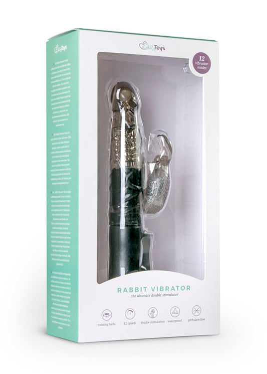 Easytoys Black Bunny Vibrator - UABDSM