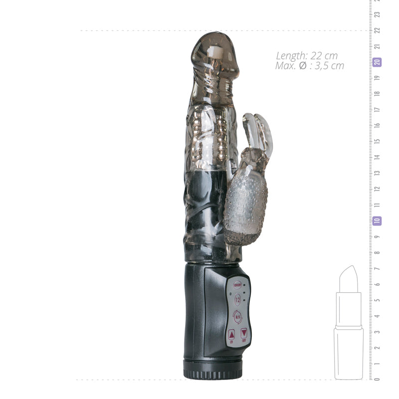 Easytoys Black Bunny Vibrator - UABDSM