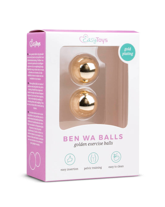Gold Ben Wa Balls - 22mm - UABDSM