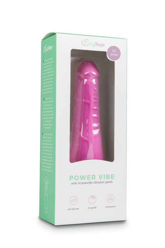 Silicone Realistic Vibrator Pink - UABDSM