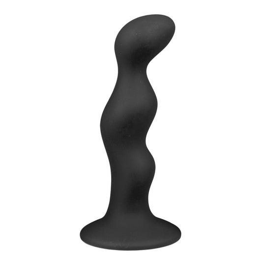 Ribbed Black Silicone Dildo Ribbed Black Silicone Dildo - UABDSM