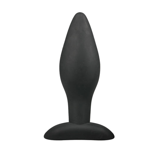 Medium Black Silicone Buttplug Medium Black Silicone Buttplug - UABDSM