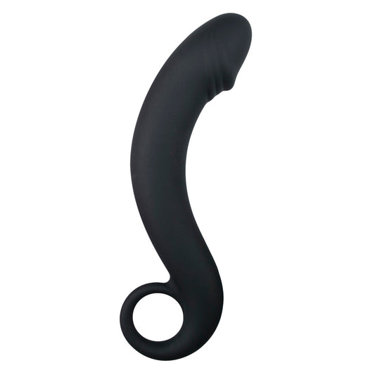 Silicone Black Prostate Dildo Silicone Black Prostate Dildo - UABDSM