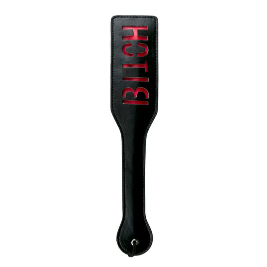 Black Leather Paddle - Bitch Black Leather Paddle - Bitch - UABDSM