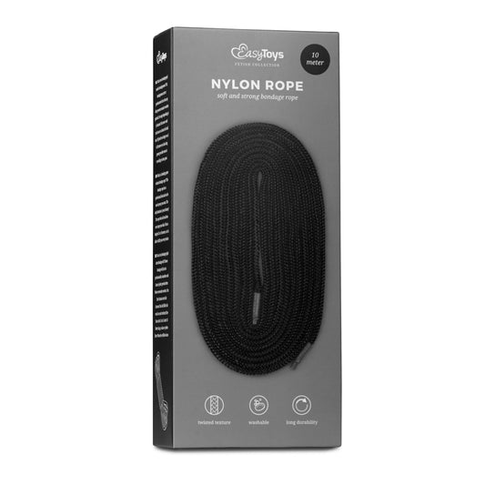 Black Bondage Rope - 10m - UABDSM