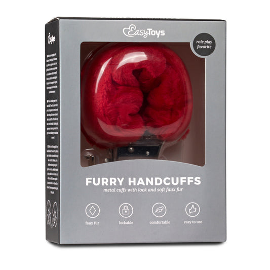 Furry Handcuffs - Red - UABDSM