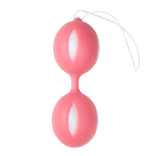Wiggle Duo Kegel Ball - Pink/White Wiggle Duo Kegel Ball - Pink/White - UABDSM