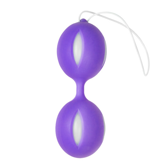 Wiggle Duo Kegel Ball - Purple/White Wiggle Duo Kegel Ball - Purple/White - UABDSM