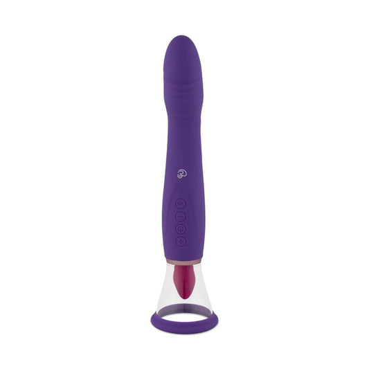 Pleasure Pump With G-Spot Vibrator - Purple Pleasure Pump With G-Spot Vibrator - Purple - UABDSM