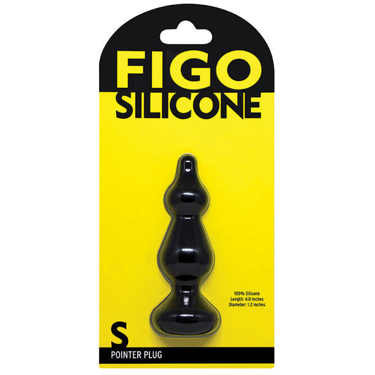 Figo Pointer Silicone Plug Small-Black Figo Pointer Silicone Plug Small-Black - UABDSM