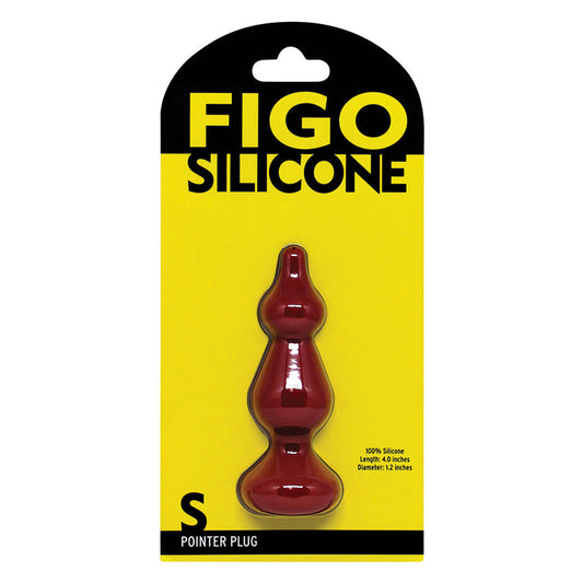Figo Pointer Silicone Plug Small-Red Figo Pointer Silicone Plug Small-Red - UABDSM