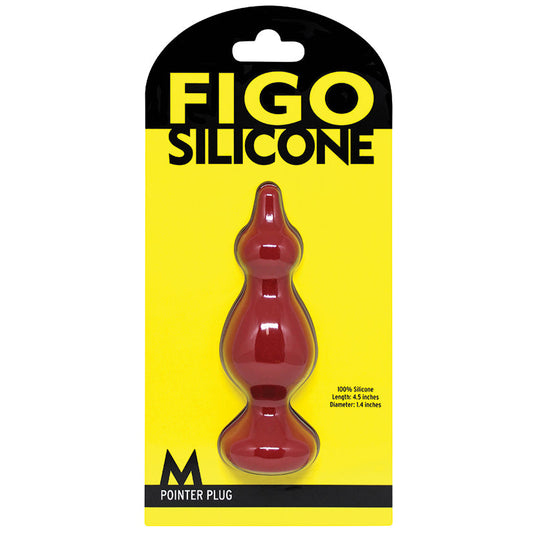 Figo Pointer Silicone Plug Medium-Red Figo Pointer Silicone Plug Medium-Red - UABDSM