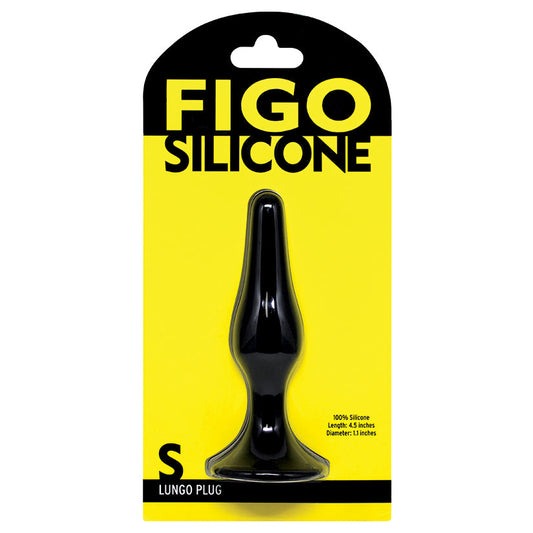 Figo Lungo Silicone Plug Small-Black Figo Lungo Silicone Plug Small-Black - UABDSM