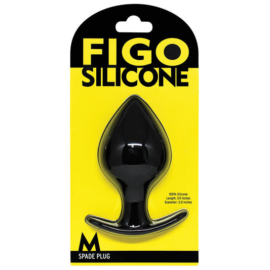 Figo Spade Plug Medium-Black Figo Spade Plug Medium-Black - UABDSM