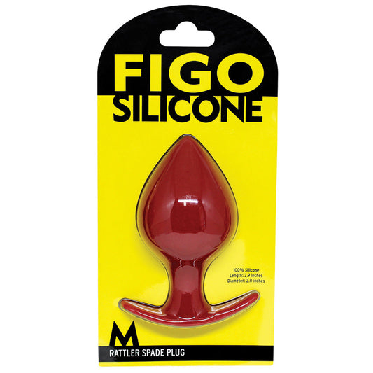 Figo Rattler Spade Plug Medium-Red Figo Rattler Spade Plug Medium-Red - UABDSM