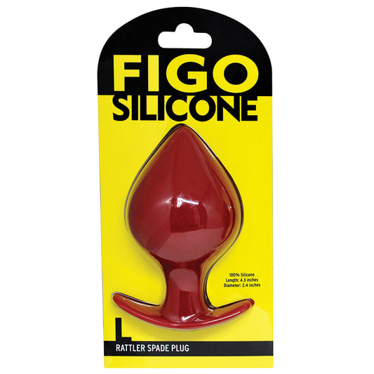 Figo Rattler Spade Plug Large-Red Figo Rattler Spade Plug Large-Red - UABDSM