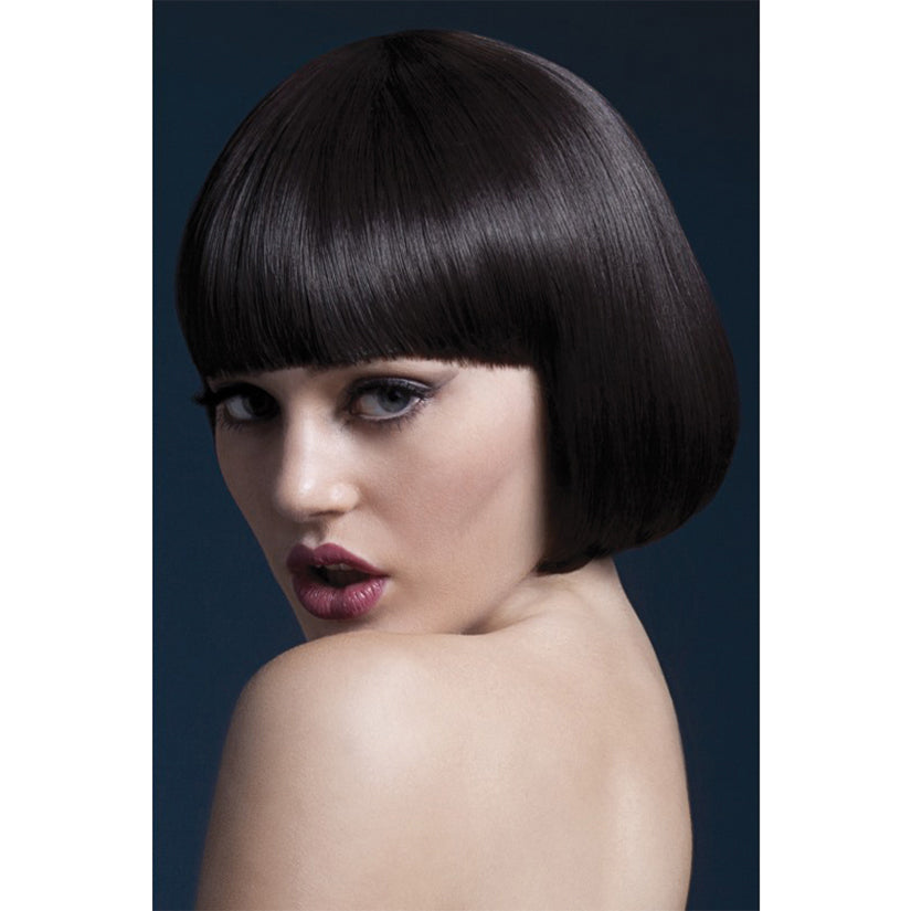 Fever Smiffys Mia Wig Short Bob With Fringe-Brown 10 - UABDSM
