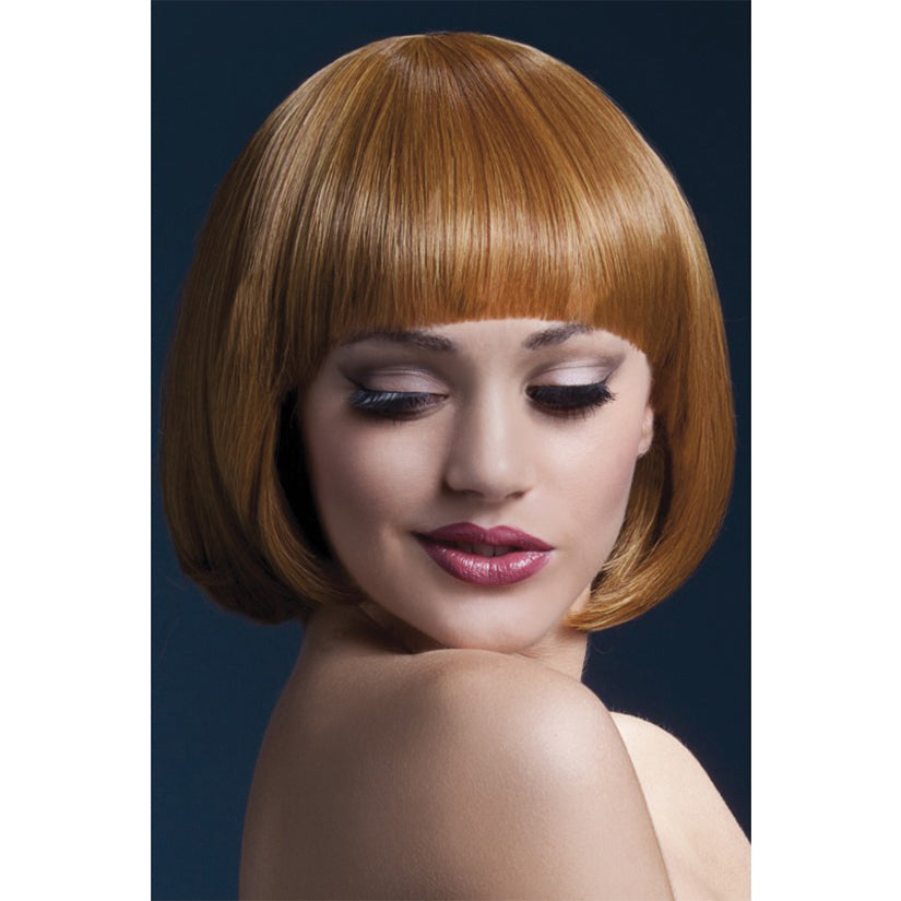 Fever Smiffys Mia Wig Short Bob With Fringe-Auburn 10 - UABDSM