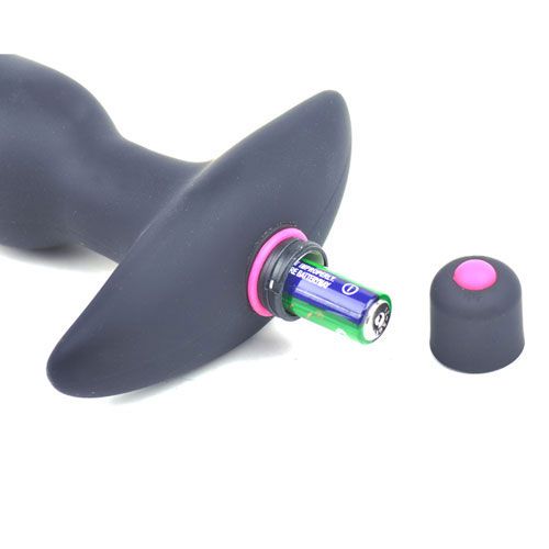 Silicone Butt Plug With Vibrating Bullet - UABDSM