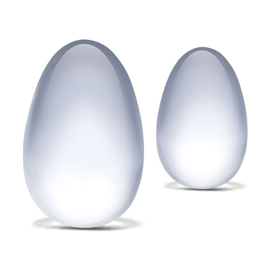 Glass Yoni Eggs 2 Piece Set Glass Yoni Eggs 2 Piece Set - UABDSM
