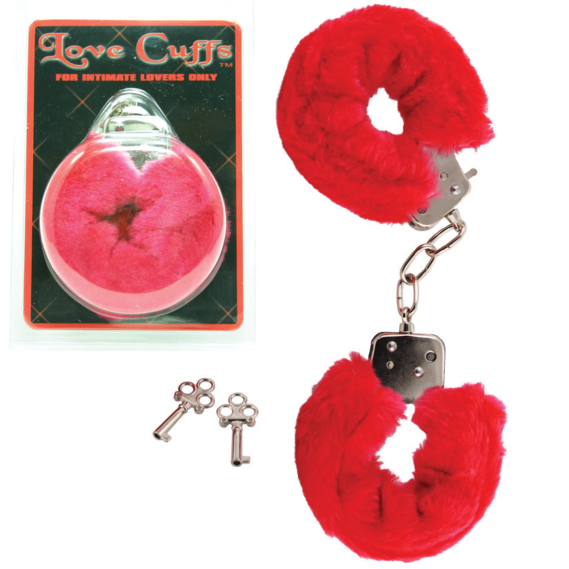 Plush Love Cuffs - Red - UABDSM