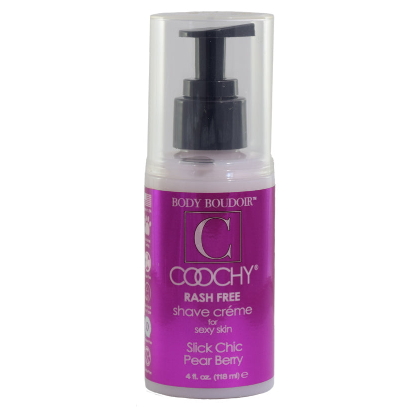 Coochy Shave Crème-Slick Chic Pear Berry 4oz - UABDSM