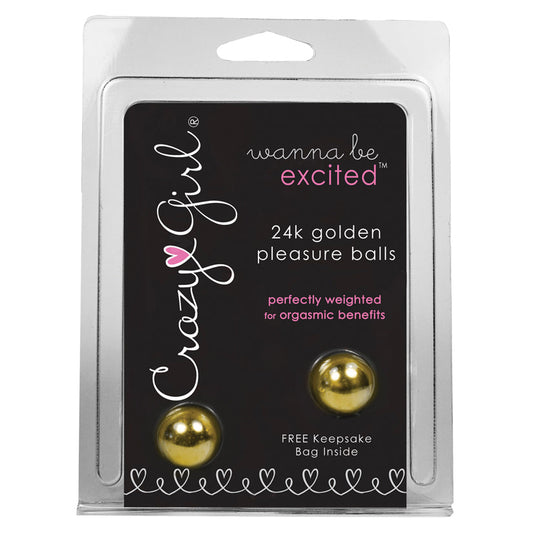 Crazy Girl Wanna Be Excited 24k Golden Pleasure Balls Crazy Girl Wanna Be Excited 24k Golden Pleasure Balls - UABDSM