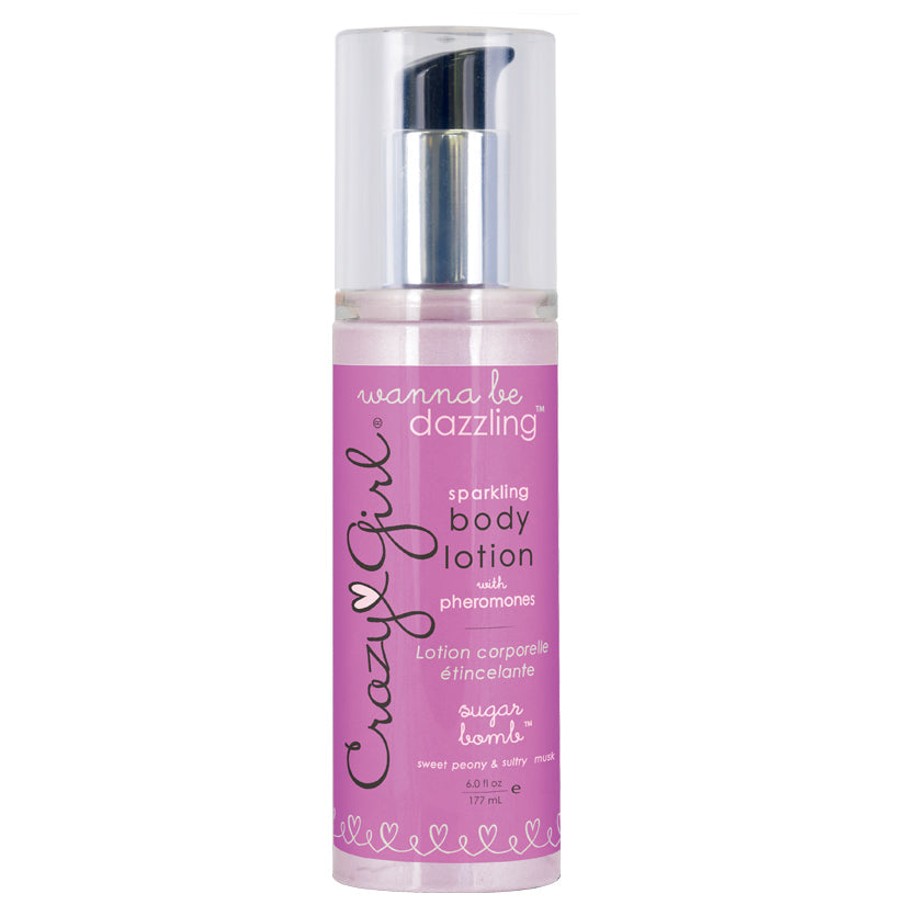 Crazy Girl Wanna Be Dazzling Sparkling Body Lotion With Pheromones - Sugar Bomb - 6 Fl. Oz. / 177 ml - UABDSM