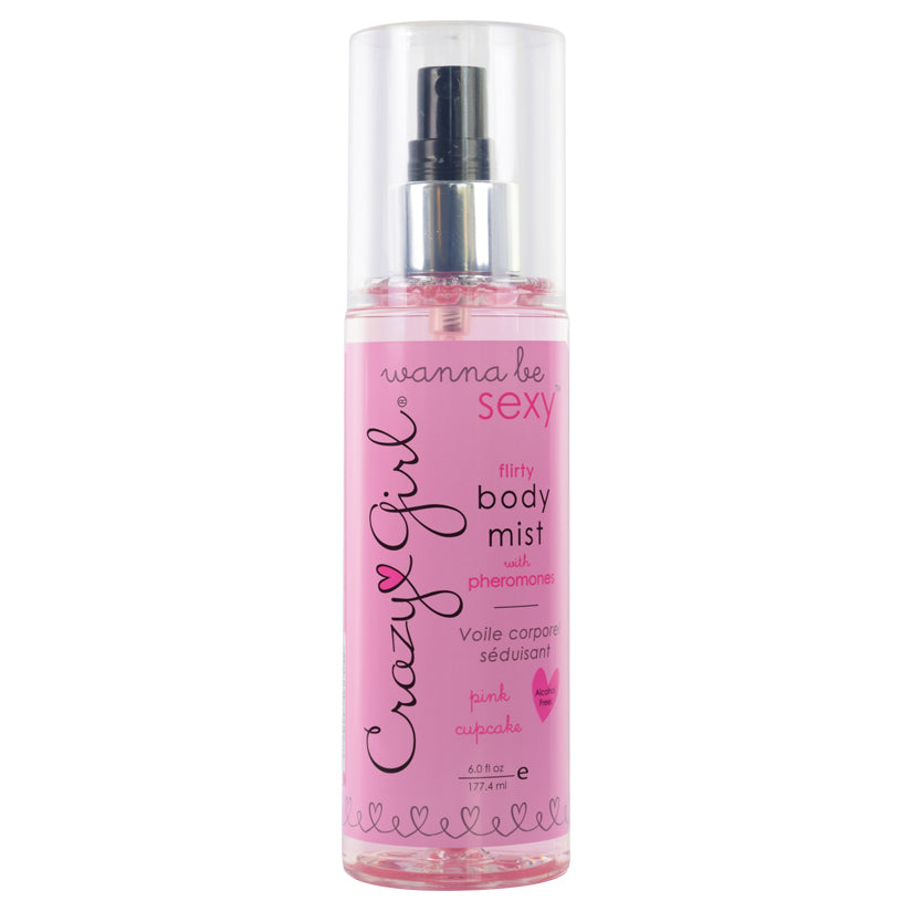 Crazy Girl Body Mist-Pink Cupcake 6oz - UABDSM