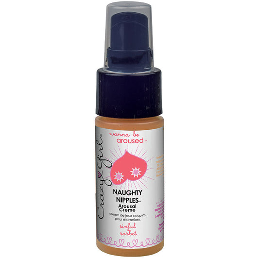 Crazy Girl Naughty Nipples Arousal Creme 1 Oz - Sinful Sorbet Crazy Girl Naughty Nipples Arousal Creme 1 Oz - Sinful Sorbet - UABDSM