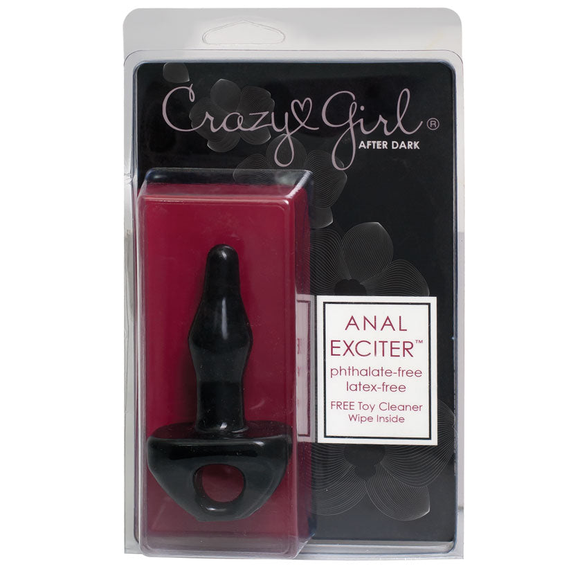 Crazy Girl Anal Exciter Plug-Black - UABDSM