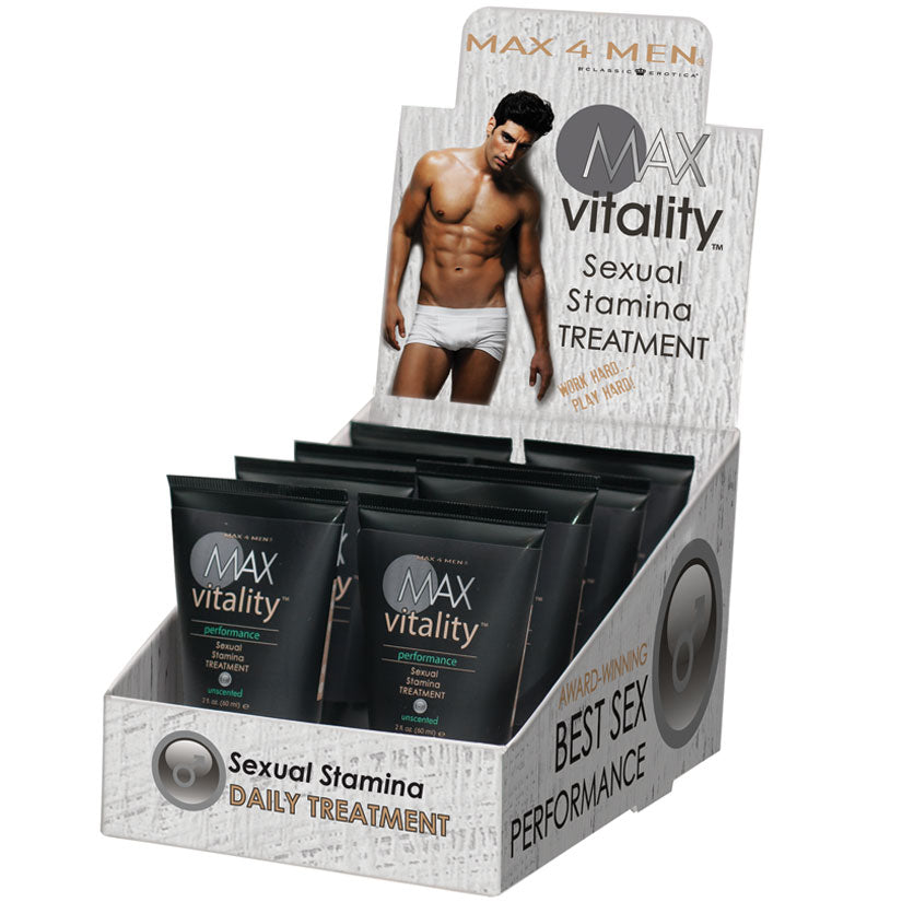 MAX Vitality Performance Stamina 8 Piece Display - UABDSM