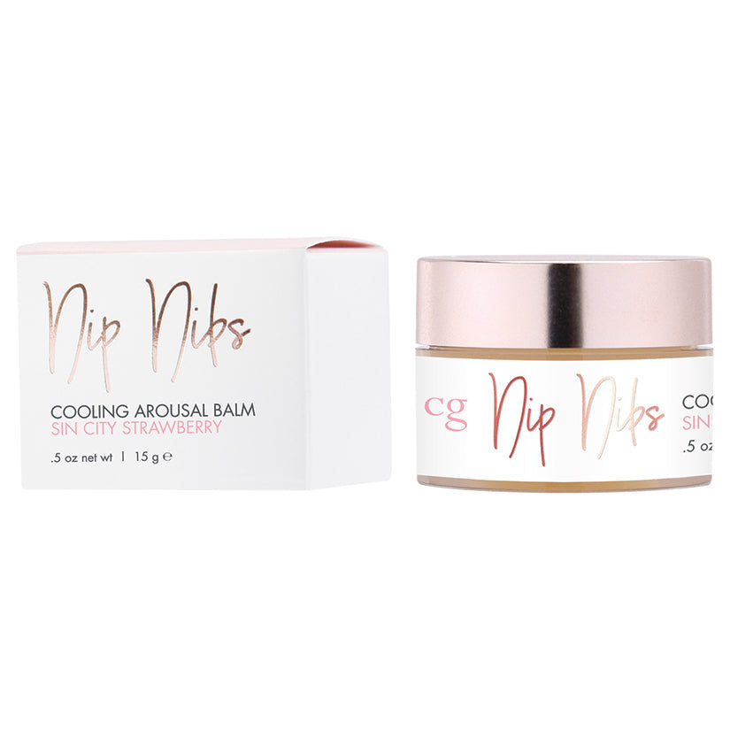Nip Nibs Cooling Arousal Balm Sin City Strawberry 0.5 Oz. - UABDSM