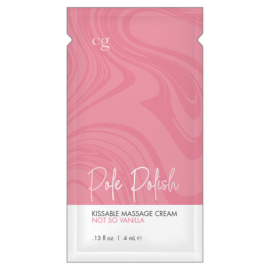 CG Pole Polish Kissable Massage Cream-Not So Vanilla Foil CG Pole Polish Kissable Massage Cream-Not So Vanilla Foil - UABDSM
