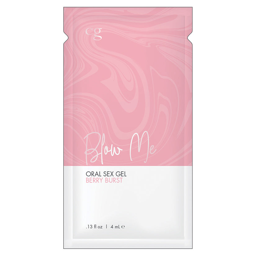 CG Blow Me Oral Sex Gel-Berry Burst Foil Bag of 24 - UABDSM