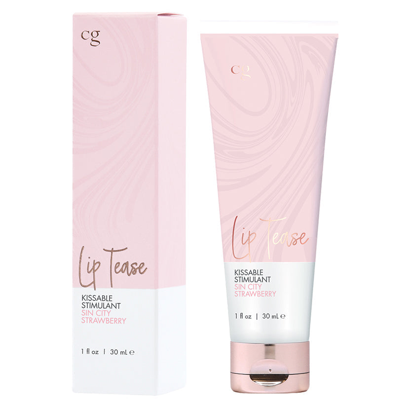 Lip Tease Kissable Stimulant Sin City Strawberry 1 Fl. Oz. - UABDSM