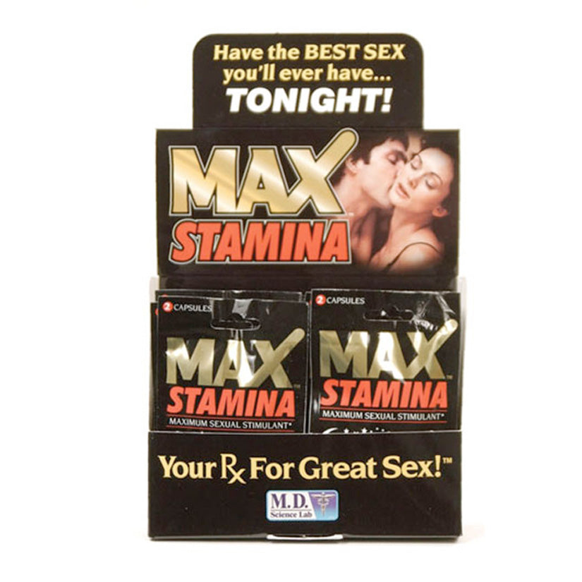 MAX Stamina-2 Pill Pack Display of 24 - UABDSM